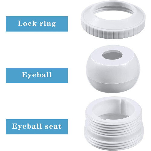 PoolSupplyTown Υδροστρόβιλος 1/2" για Πισίνα SP1419C με Σπείρωμα 1-1/2" (5 Τεμάχια) 1