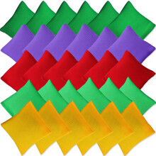 30 Stycken Bean Bags, Nylon Hand Toss Spel, Mini Färgade Cornhole Bean Bags, Familjespel för Barn