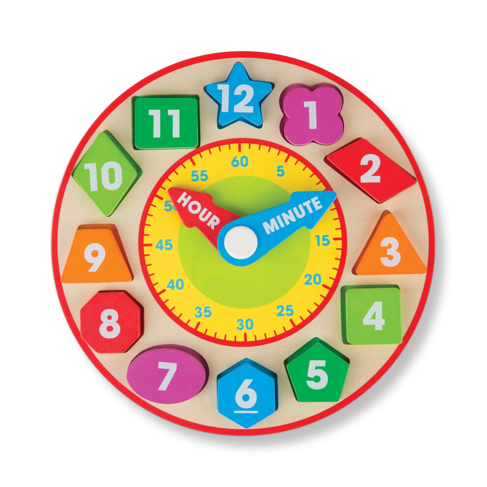 Photos - Educational Toy Melissa&Doug Melissa & Doug Shape Sorting Clock - Wooden