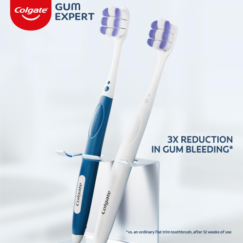 Colgate Colgate Gum Expert Spazzolino Ultra Soft, Extra Soft per Gengive Sensibili, 2 Pezzi 2