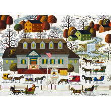 Buffalo Games - Charles Wysocki - Beaver Hat Tavern - Παζλ 1000 κομματιών για ενήλικες