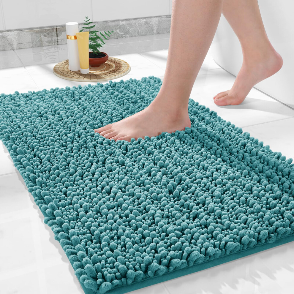Tapis de salle de bain de luxe Yimobra 24x17 Tapis de bain extra doux et absorbant Tapis de bain antid   rapant en peluche Tapis de bain     poils lo