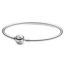 Pandora Moments Armreif mit Kugelverschluss aus Sterlingsilber fur Damen ? Kompatible Moments-Charms ? Armreif mit Bettelarmband ? Geschenk fur S