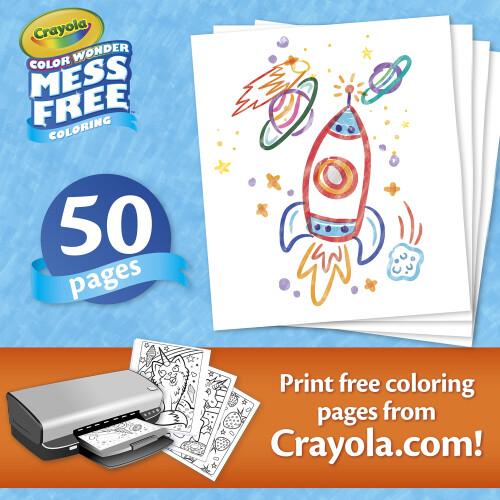 Crayola Crayola Color Wonder Χωρίς Χάος Χρωματισμός, 50 Άδειες Σελίδες Αναγκαίας 2