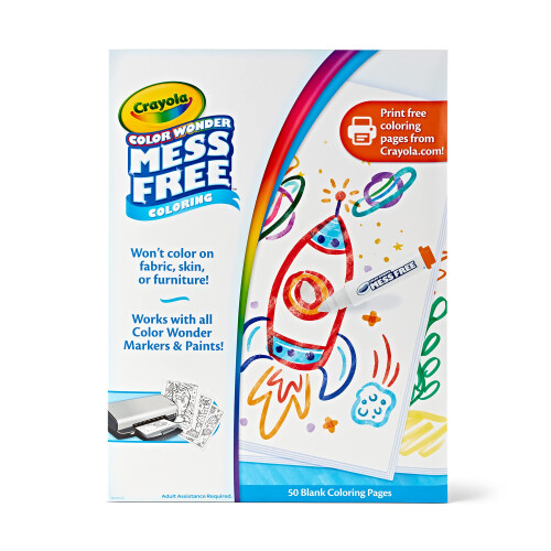 Crayola Crayola Color Wonder Χωρίς Χάος Χρωματισμός, 50 Άδειες Σελίδες Αναγκαίας
