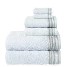 BELIZZI HOME 100% Katoen Ultra Zachte 6-delige Handdoeken Set, 2 Bad, 2 Hand & 2 Washanddoeken - Wit