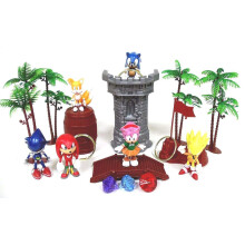 Sonic 18-teiliges Spielset mit zuflligen Sonic-Figuren und Zubehr kann Super Sonic Amy Rose Miles Tails Prower Sonic Metal Sonic und Knuckles ent