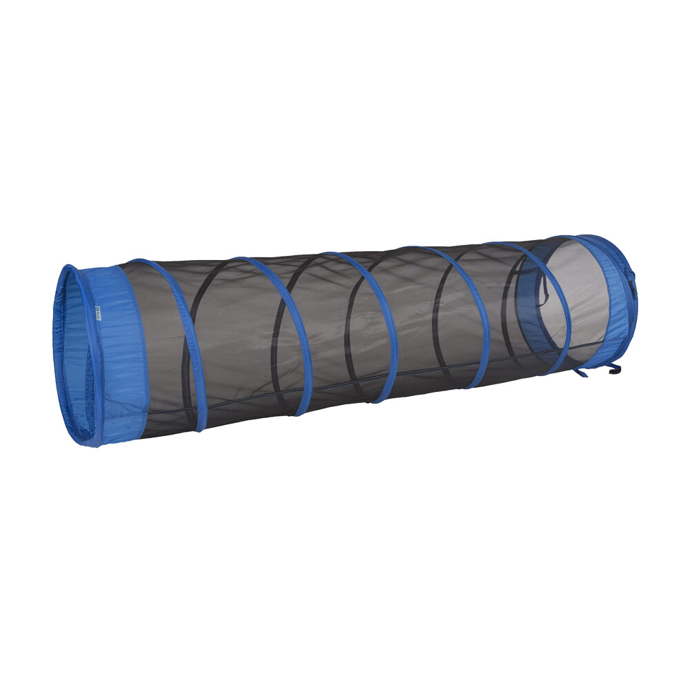 Pacific Play Tents 20406 Kids The Fun Tube Tunnel de jeu rampant de 1,80 m de diam   tre, 1,80 m x 48 cm, bleu/noir
