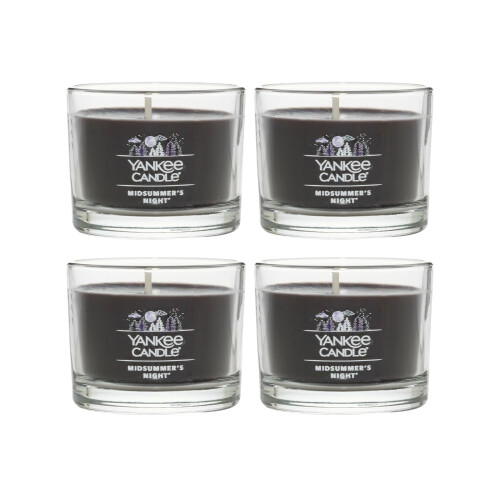 Yankee Candle Yankee Candle Mini Κερί Votive, Άρωμα Midsummer's Night, 1.3 OZ Γυάλινο Βάζο