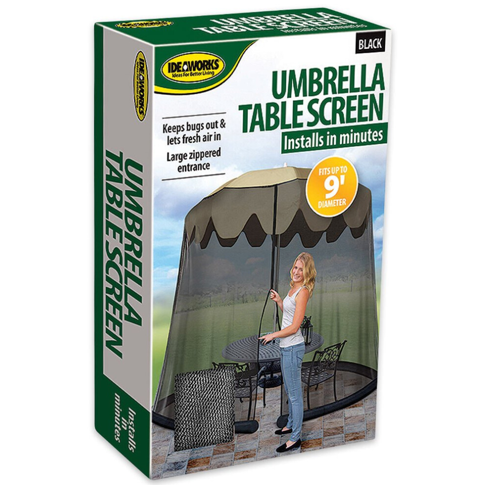 Paravent de table IdeaWorks 11' - Housse en maille zipp   e anti-insectes