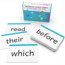 Atraktivia 2. klasse Sight Words Magnetic Flash Cards (anden klasse) - 46 Robuste store Dolch -kort til færdigheder i begyndende læsere Homeschoo