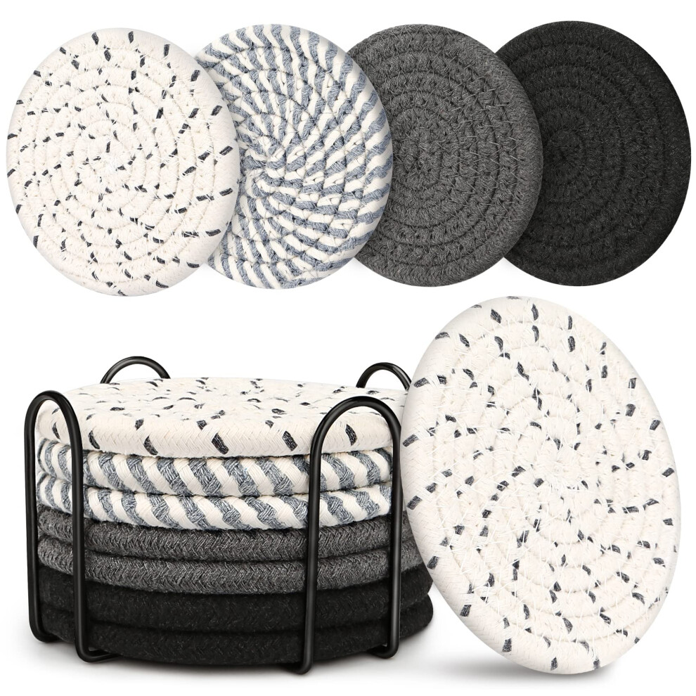Dessous de verre pour boissons, dessous de verre pour table basse, lot de 8, dessous de verre absorbants style boh   me, lot de 4, dessous de verre