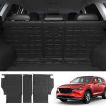 Powoq Rugleuningmat Compatibel met 2017-2024 Mazda CX-5 Cargo Liner Achterbankbeschermer Vervanging voor 2017 2018 2019 2020 2021 2022 2023 2024 Mazd