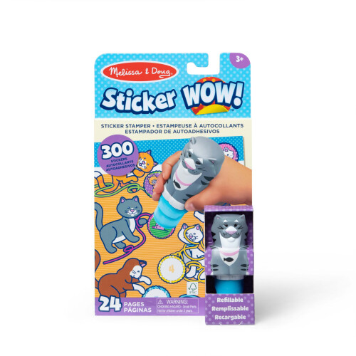 Melissa & Doug Melissa & Doug Sticker WOW! 24 Σελίδων Πακέτο Δραστηριοτήτων με 300 Αυτοκόλλητα - Γάτα