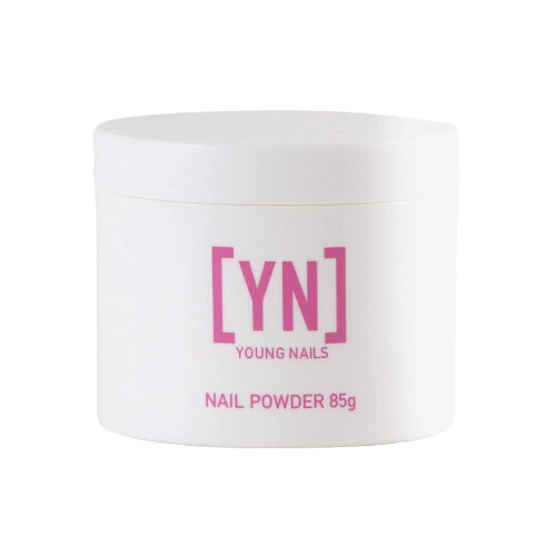 Young Nails Acrylic Core Powder - Αυτοεπιπεδούμενη Σκόνη Νυχιών, Διαφανής Ροζ Λευκή