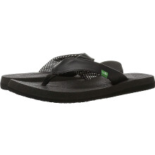 Sandal Sanuk Yoga Mat Feminino, Ébano, 8 M US