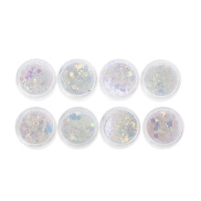 (As show, One size) 8Pcs UV Color Change Mica Powder Sunlight Reactive Glitter Resin Jewelry Making