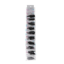 (Black, One size) 250Pcs Clear Plastic Sticks Hypoallergenic Studs Pins Bars Ear Piercing Retainer