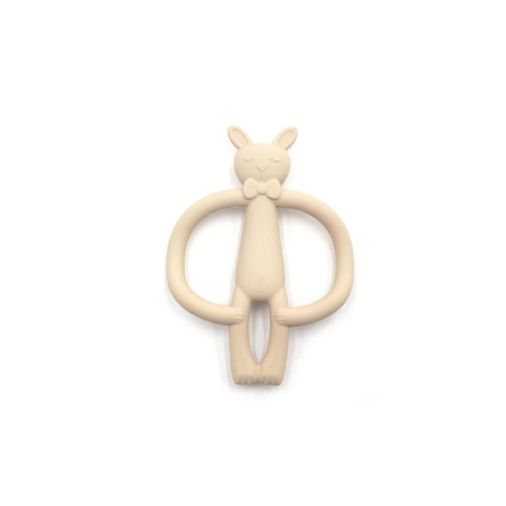 (As Show, One Size) Cartoon Rabbit Baby Teether Bpa Free Silicone Beads Newborn Teething Nursing Toy Furtalk