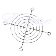 (As show, One size) 80mm Silver Fan Grill (1 Pack)