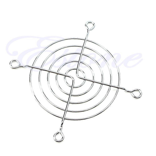 (As show, One size) 80mm Silver Fan Grill (1 Pack)