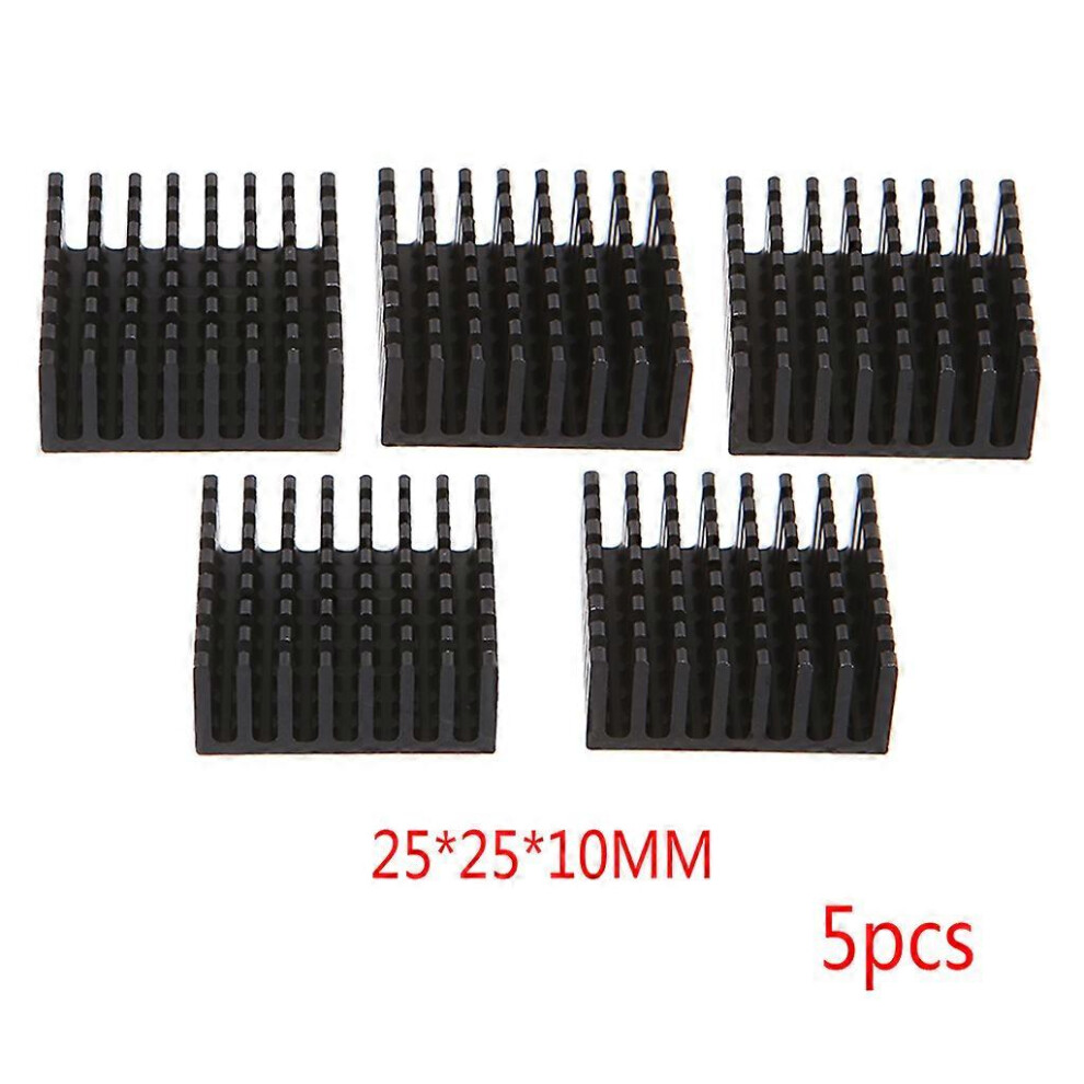 (As Show, One Size) 5Pcs Computer Cooler Radiator Aluminum Heatsink Heat Sinks For Electronic Chips 5021564563584