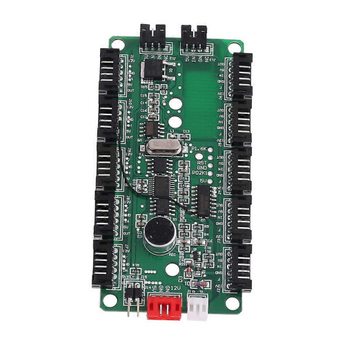 (As show, One size) Adjustable Music Computer PC RGB Cooling Fan Controller Control Panel for CPU+IR Remote Control Heat Sink Accessories 2