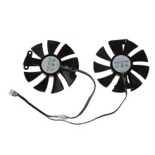 (As show, One size) VGA Fan Graphics Card Cooling 4Pin 12V 0.35A GA91S2H for Zotac GTX 1060 GTX950