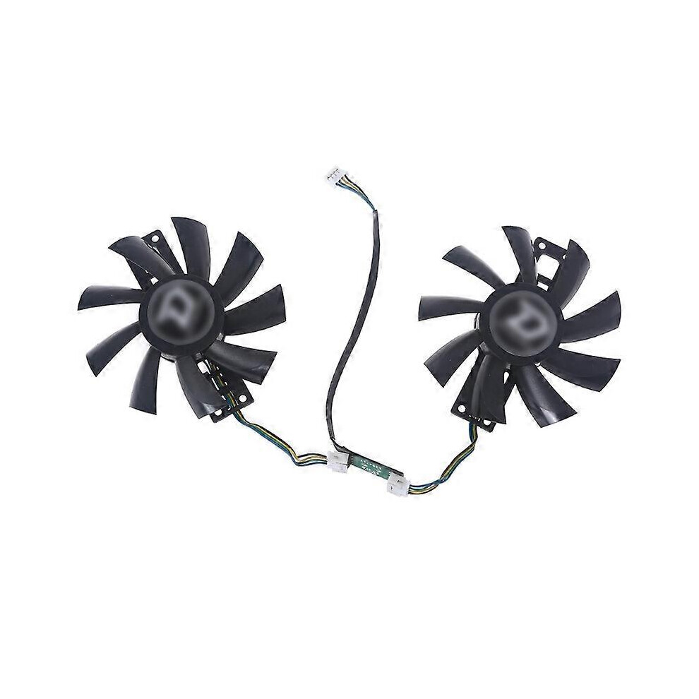 (As Show, One Size) 2Pcs 87Mm Graphics Card Cooling Vga Fan Ga91s2h 4Pin 12V 0.35A Cooler Fan 5022093386453