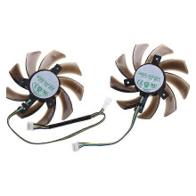 (As show, One size) 2PCS 85MM 4Pin 12V 0.35A VGA Fan Graphics Card Cooling Fan for Maxsun GTX1060
