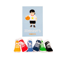 Trumpette Johnny's Sneaker 6 paires de chaussettes Brights Assortitd 0-12 mois
