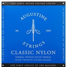 Augustine Strings Classic Blue - High Tension Klassiske Guitar Strings - Den originale nylon streng - 1 s?t
