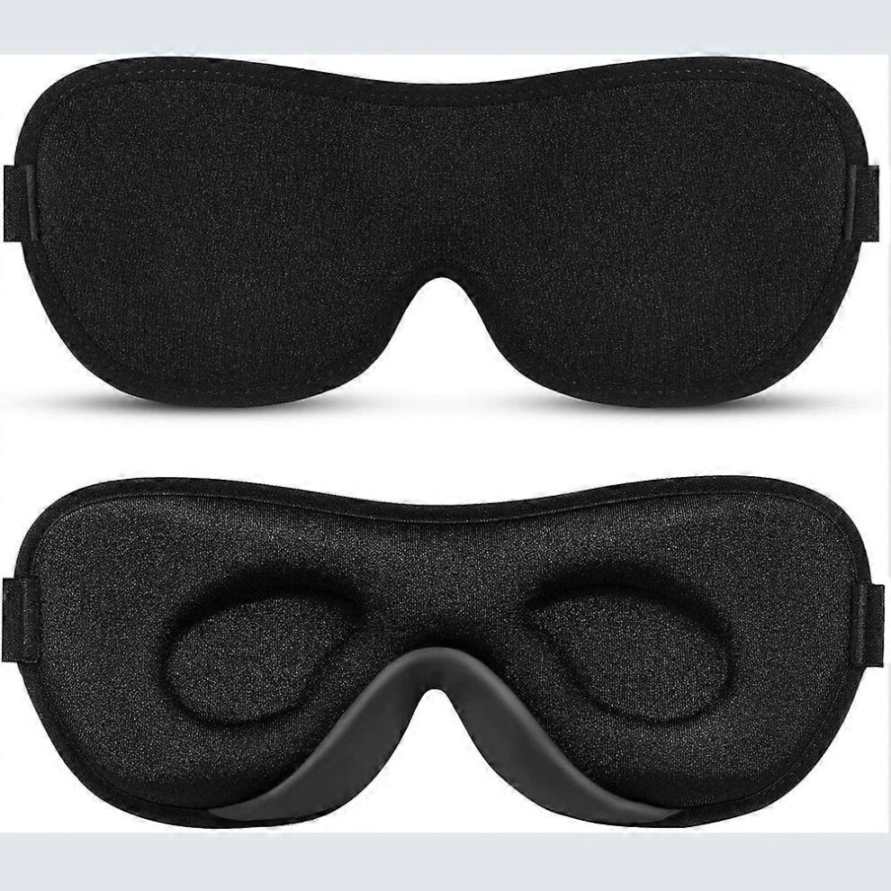 Black/Light (As Show, One Size) 2024 Innovative Night Mask For Men And Women (), Blocking Sleep Mask Design For Sleeping, Naps, Meditation, Travel