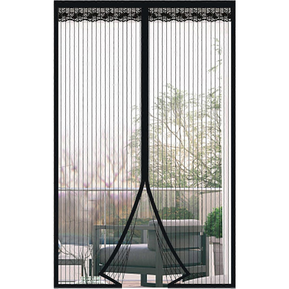 (As Show, One Size) Magnetic Fly Screen Door With Magnetic Closure Without Drilling For Balcony Door, Cellar And Terrace (120 * 220Cm) 5053768839653