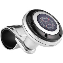 (As show, One size) (Black)Car Steering Wheel Spinner Knob, Car Steering Wheel Booster Handle Ball with Compass, Steering Wheel Booster Universal Car Steering Wheel Spinn