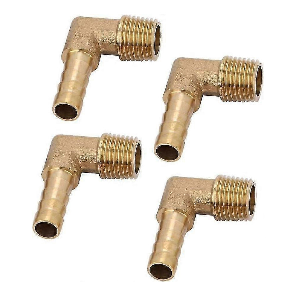 (As Show, One Size) G1/4" Male Thread Brass Elbow Barb Pipe Parts (8Mm) 4632480836860