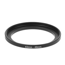 (As show, One size) 43mm To 49mm Metal Step Up Rings Lens Adapter Filter Camera Tool Accessories New