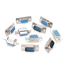 (As show, One size) 5Pairs DB9 Male and Female RS232 9 Pin Wire Solder Serial Port Plug Connectors