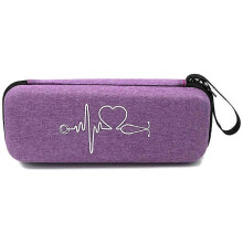(Purple, One size) Stethoscope Case, Portable Travel Carrying Bag with Mesh Pocket Bandage Storage Organizer Protector Cover Nurse Accessories