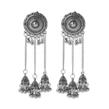 (As show, One size) Indian Bollywood Bridal Traditional Jhumka Jhumki Drop Earrings Women Jewelry