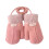 (M, Light Blue) Winter Solid Color Mittens Thicken Gloves Windproof Warm Plush Cute Gloves 1