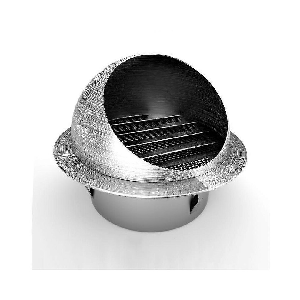 (As show, One size) 304 Thickened Stainless Steel Round Bullnose Ventilation Grille 100mm