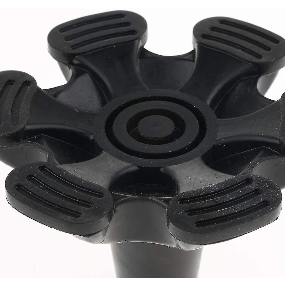 (As show, One size) Rubber Cane And Crutch Tip Stabilizer With 6 Non-slip Feet(19mm)