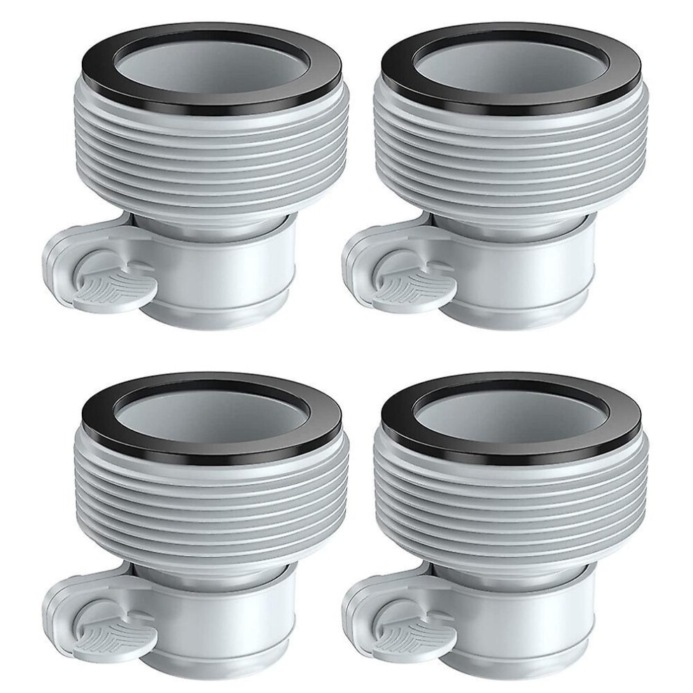 (As show, One size) Bestway 58236 - Intex 10722 - Set Of 4 Adapters For 32 To 38 Mm Filter Pump