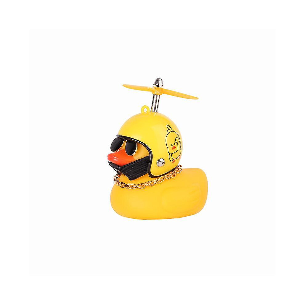 (As show, One size) Bike Bell, Rubber Duck Bike Accessories With Led Lights Cute Propeller Handlebars Bike Horn For Kids Toddlers Kids Adult Sports Ou