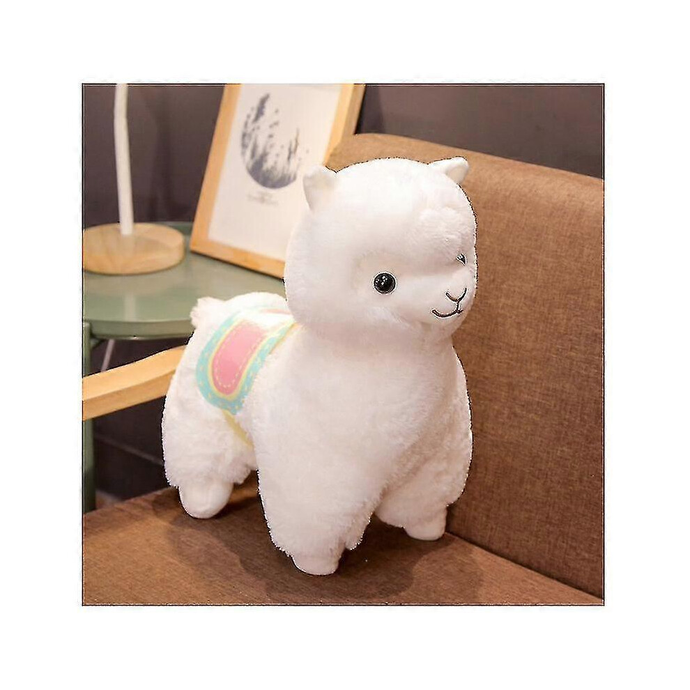 (As Show, One Size) Llama Stuffed Animal Large Doll Plushie Hug Pillow Soft Multi-Color Multi-Size 50Cm White