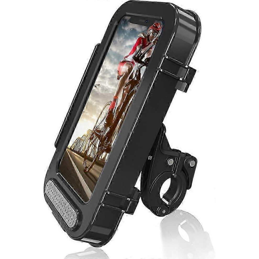 (As Show, One Size) Motorcycle Phone Holder Adjustable Rotating Anti-Shake With Touch Screen Visor For Phones Under 7.0 4632480889415