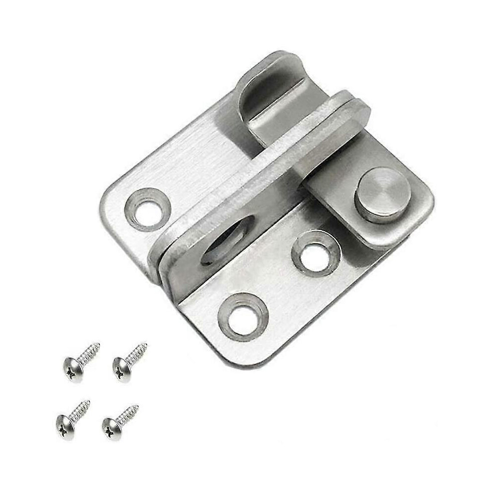 (As show, One size) Hasp Door Padlock Small Anti-Theft Latch,Stainless Steel Padlock Toggle Latch Security Door Locks,Right Open A