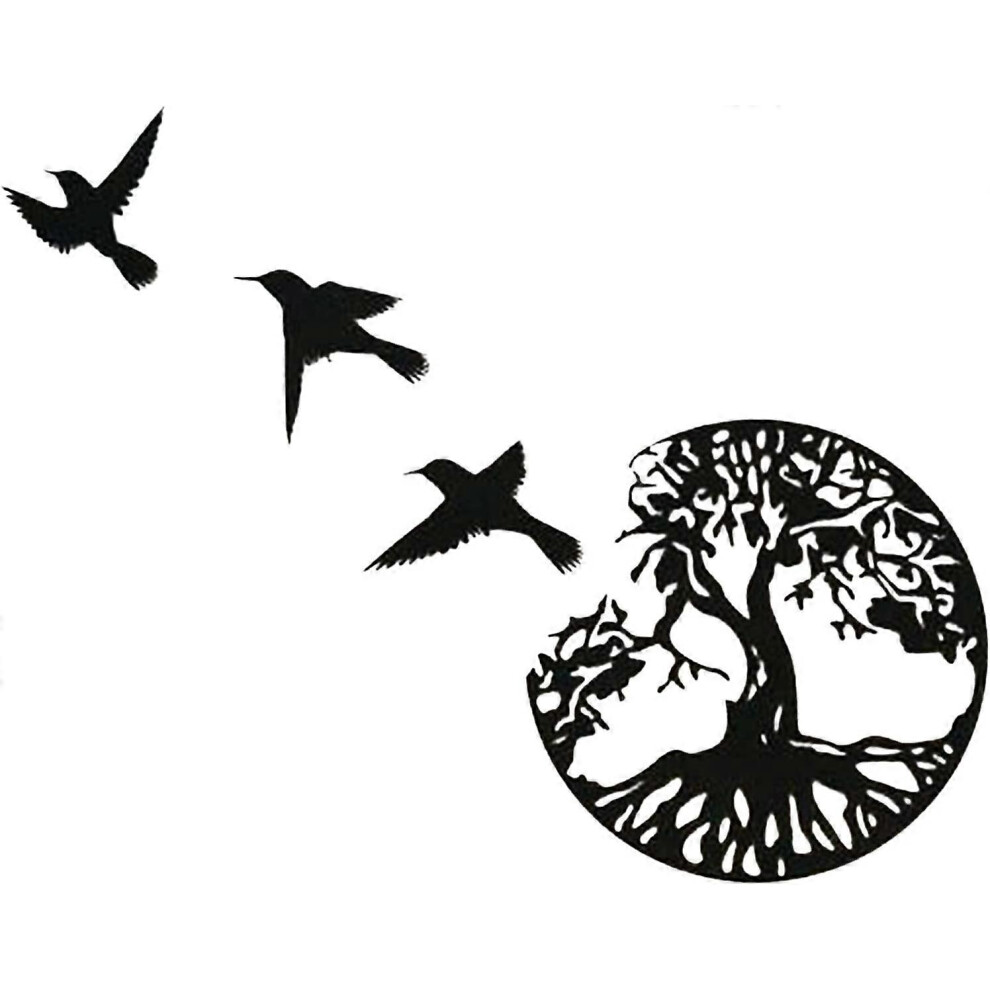(As show, One size) Metal Wall Art, Tree of Life Art, Metal Tree Family Sign, Wall Decor, Home Decor30*30cm