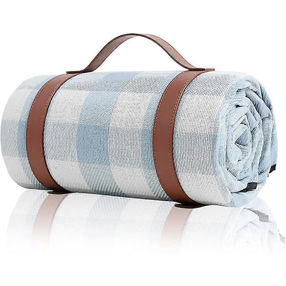 (As show, One size) Picnic Blanket 200 x 200cm (79" x 79") Waterproof Beach Blanket Quick Dry